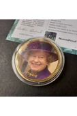 39963681b2bec24fb3 Numis Proof 2016 Kraliçe Elizabeth 24Ayar AltınKaplama Sertifikalı 52gram A-35188 thumbnail 1