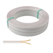 Elektrik Kablosu 0.75 mm İki Damar 5m Bakır Kablo %100 Bakır Dayanıklı Ve Esnek Kablo - 1