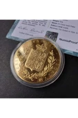 39963681b2e7f60621 Numis Proof 2016 Kraliçe Elizabeth 24Ayar AltınKaplama Sertifikalı 52gram A-35192 thumbnail 3