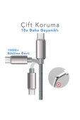 MTL  Type-C to Type-C PD Hasır Hızlı Şarj Ve Data Aktarım Kablosu 60 Watt 1 Metre MT2119 - 3