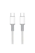 MTL  Type-C to Type-C Hasır Hızlı Şarj ve Data Aktarım Kablosu 1 Metre 60W MT2451 - 2