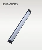 36W Siyah Led Bant Armatür Beyaz Işık - 10 Adet thumbnail 2