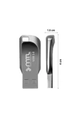 MTL  16 GB USB Flash Bellek Sürücü USB 3.0 Metal MT871 - 2