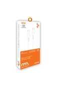 MTL  Type-C to Type-C Silikon Hızlı Şarj ve Data Aktarım Kablosu 1 Metre 60W MT2480 - 1