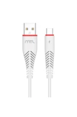 MTL  Usb To Type-c Silikon Hızlı Şarj Ve Data Aktarım Kablosu 1 Metre 3.4 Amper Mt2012 - 2