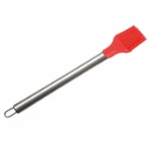 Yumurta Fırçası Mutfak Fırçası Paslanmaz Saplı Sos Fırçası Hamur Fırçası Silikon Kırmızı 31.5 cm - 3