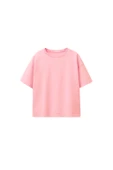 Kız Çocuk Basic 4'lü T-Shirt(Pembe-Beyaz-Lila-Mint) thumbnail 6
