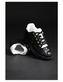 Unisex Yıldız Desenli Spor Ayakkabı (Siyah Ayna) - 10