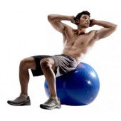 Pilates Topu 65 Cm Mavi -Top Şişirme Pompası - 3