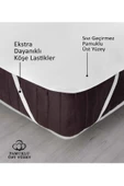 FAME HOME 95 x 200 Pamuklu Alez Tek Kişilik Sıvı Geçirmez Lastikli Çarşaf Otel Yurt Pansiyon Ev Yatak Alezi - 3