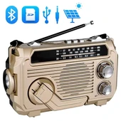 Puxing PX-777 Portatif Analog Radyo FM-USB-SD-AUX-Bluetooth Lityum Pilli Solar Güneş Panelli - 1
