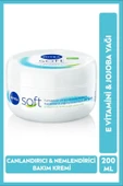 NİVEA Soft Nemlendirici Vücut Bakım Kremi 200ml, Jojoba Yağı, E Vitamini, Yüz Vücut El, Yumuşak Cilt Hissi - 1