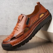 Erkek Deri Sandalet (Mavi) thumbnail 8