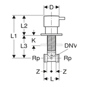 Geberit Ankastre Stop Valf Seti 616.004.21.1 - 2