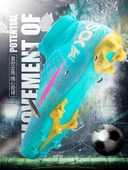 Çocuk Futbol Ayakkabısı - Yüksek Bilekli - Uzun Kramponlu (Siyah Gül Krampon) thumbnail 9