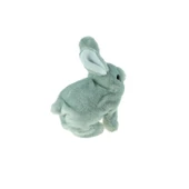 Oyuncak Tavşan Sevimli Pelüş Tavşan Gri Sesli Hareket Pilli 17Cm - 3