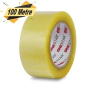 Onestar Koli Bandı 45 mm x 100 Mt Şeffaf Güçlü Yapışkanlı Kopmayan Bant - 1