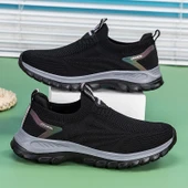 Unisex Kaymaz Taban Yürüyüş Ayakkabısı (Koyu Gri) thumbnail 5