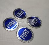 Jant Göbeği ARMA/Yapıştırma Fiat 4lü Set Mavi 60mm Yapıştırma - 1