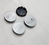 Jant Göbeği Kia 55/52 52mm Yuvaya Göre 4lü Set Sİlver - 1