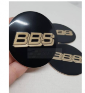 Jant Göbeği ARMA BBS 60mm Alüminyum Yapıştırma 4lü Gold Siyah - 1