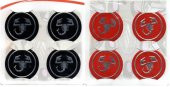 Abarth Alüminyum Yapıştırma Jant Göbeği 4lü 60mm RENK SEÇENEKLİ - 1