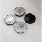 Jant Göbeği Peugeot 4lü set Silver EBAT SEÇENEKLİ - 1