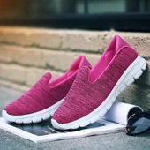 Kadın Günlük Slip-On Spor Ayakkabı (Şeftali Kırmızısı) - 7