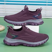 Unisex Kaymaz Taban Yürüyüş Ayakkabısı (Koyu Gri) thumbnail 4