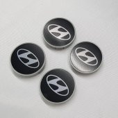 Hyundai Jant Göbeği 58/55 55mm Yuva 4LÜ Set Siyah - 1