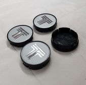 Jant Göbeği Tofaş 58/55 55mm iç çap 4lü set T logolu Silver - 1