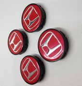 Jant Göbeği Honda 58/55 (55mm iç çap) 4lü Set HEDİYELİ Kırmızı thumbnail 1