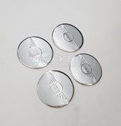 Jant Göbeği Arma Mini Cooper 60mm 4lü Silver Alüminyum Yapıştırma - 2