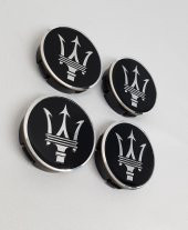 Jant Göbeği Maserati 65/62 62mm Yuva 4lü Set siyah - 1