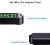 Geçici Park Telefon Numarası Plaketi - 1