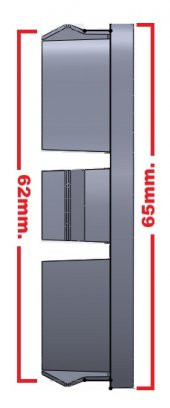 Jant Göbeği Maserati 65/62 62mm Yuva 4lü Set siyah - 2