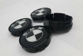 Jant Göbeği Bmw UYUMLU 58/55 55mm Yuva 4lü set Plasto Damla KARBON - 1