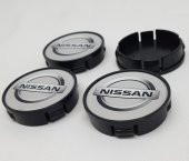 Jant Göbeği Nissan 65/60 60mm Yuva 4lü set Silver Plasto Damla - 1