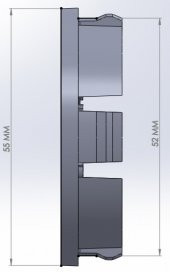 Jant Göbeğİ VOSSEN 55/52 52mm YUVA 4LÜ SET Plasto Damla - 3