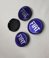 Jant Göbeği FİAT 58/55 55mm yuva 4 lü set mavi Plasto Damla - 2