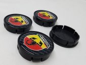 Jant Göbeğİ Abarth 55/52 (52mm Yuva) 4lü Plasto Damla Karbon - 2