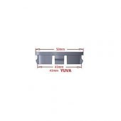 BBS Kırmızı ful Kromaj Jant Göbeği 50mm dış çap 43mm Yuva 4lü Set - 4