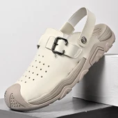 Erkek Yazlık Deri Sandalet (Haki Yeşili) thumbnail 1