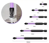 Profesyonel Manyetik Kaymaz Darbe Uçlu Çapraz Tornavida 150/90/70/65/50mm/Ts - 7