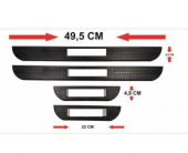 Kapı Eşik Çıtası Volkswagen UYUMLU ABS Soft Touch 4lü Set - 3