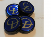 Jant Göbeğİ Daimler 56/52 (52mm Yuva) 4lü Plasto Damla MAVİ - 1