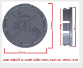 Jant Göbeğİ Daimler 55/52 (52mm Yuva) 4lü Plasto Damla KIRMIZI - 2