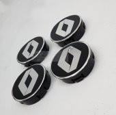 Jant Göbeği RENAULT 55/52 52mm YUVA 4LÜ SET SİYAH - 1