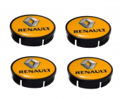 Jant Göbeğİ RENAULT 55/52 52mm YUVA 4LÜ SET SARI PLASTO DAMLA - 1