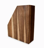 Woodsaka Reka Dosyalık & Dergilik - Ceviz - 29.6cmx 8.5cm x 32cm - 3